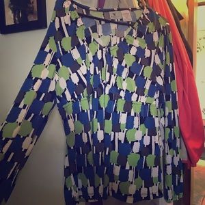 Ling sleeve print baby doll top